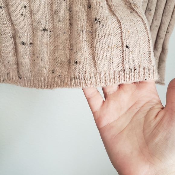 Madewell Donegal Ian Blush Pink Ribbed Sweater - Picture 9 of 9